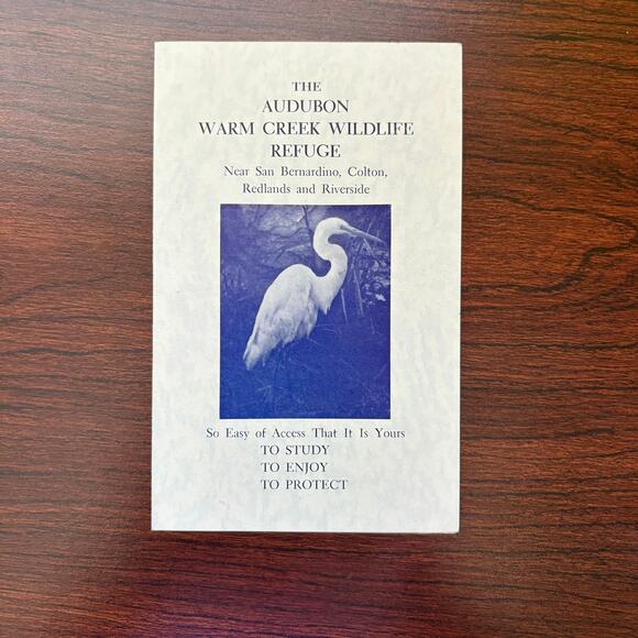Audubon Western Bird Guide Pough 1957 Vintage Hardcover First Ed w/ CA Pamphlets - Picture 9 of 10